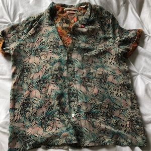 Maison Scotch Short sleeved button down blouse